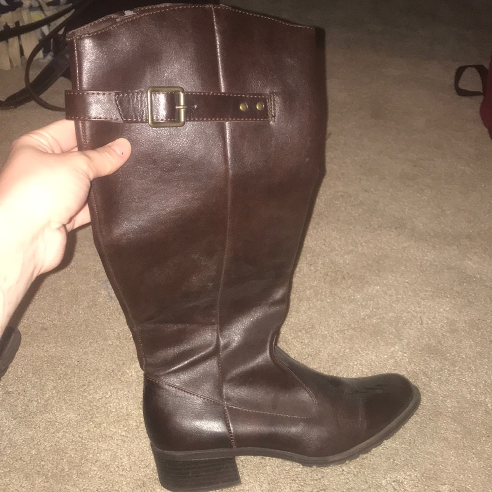 calf high boots